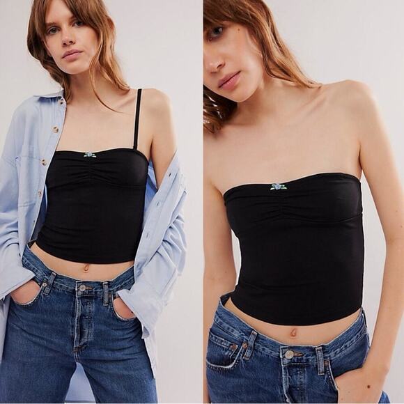 NEW Free People Fit For You Convertible Tube Top Sz M - Picture 1 of 10